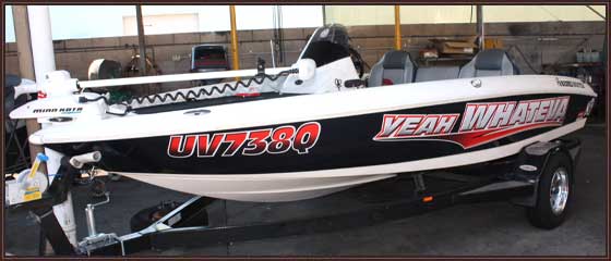 custom boat decal
